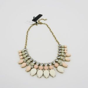 J. Crew Nude Tone Drops Statement Necklace